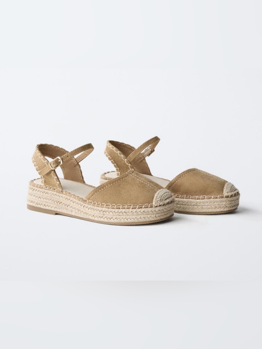 ZARA TOPSTITCHED ESPADRILLES NWT
Size: 6 (36 ) * Color: Brown